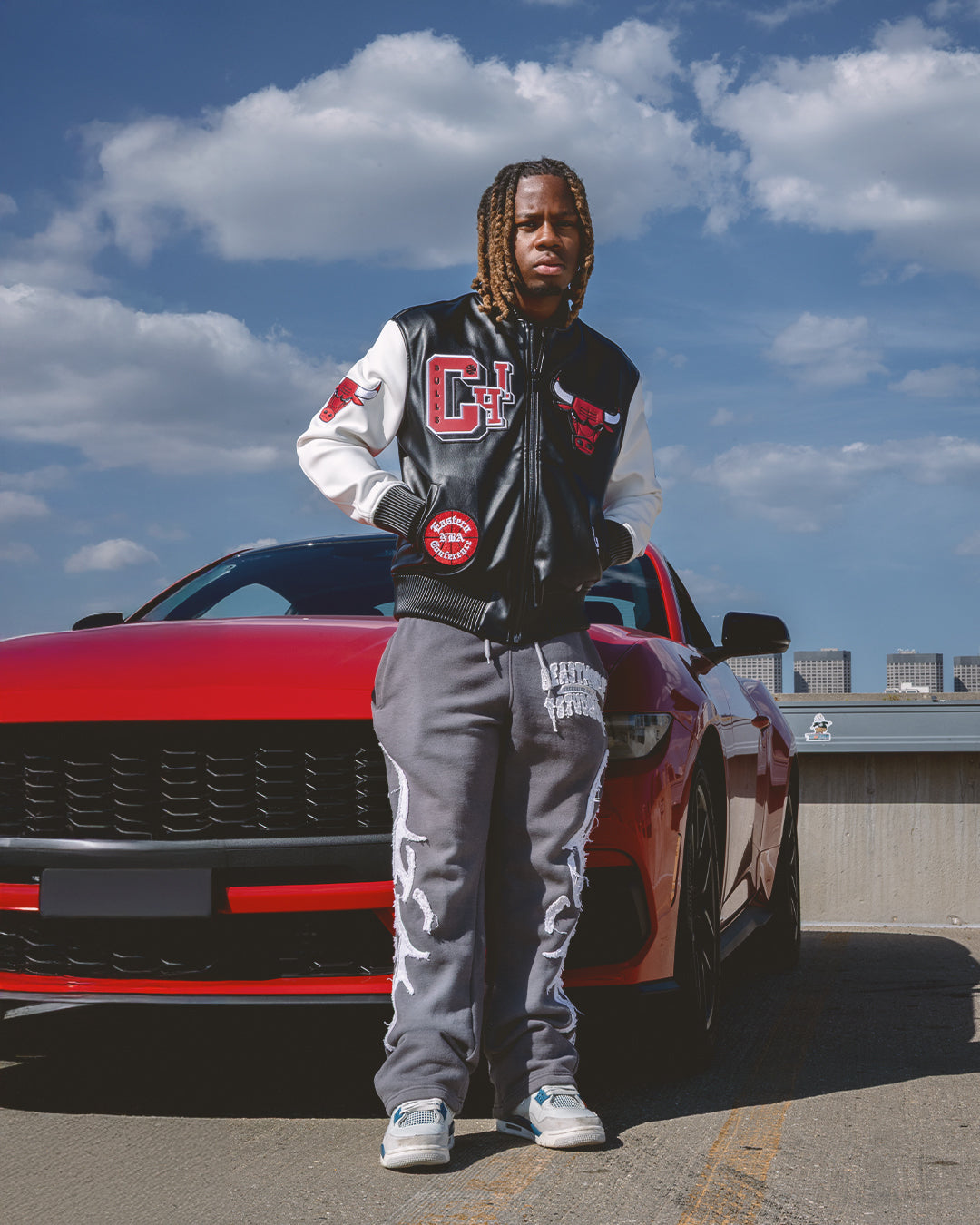 Men's Chicago Bulls Leather Varsity Jacket