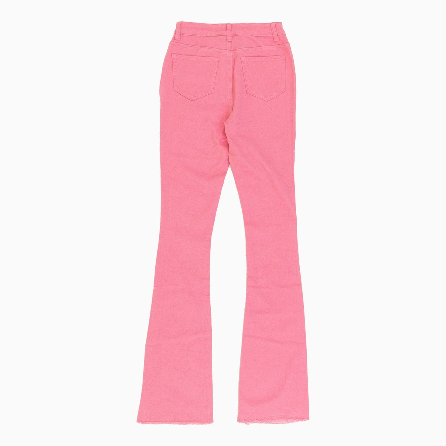 Women's Highwaist Fray Stacked Jeans Pant