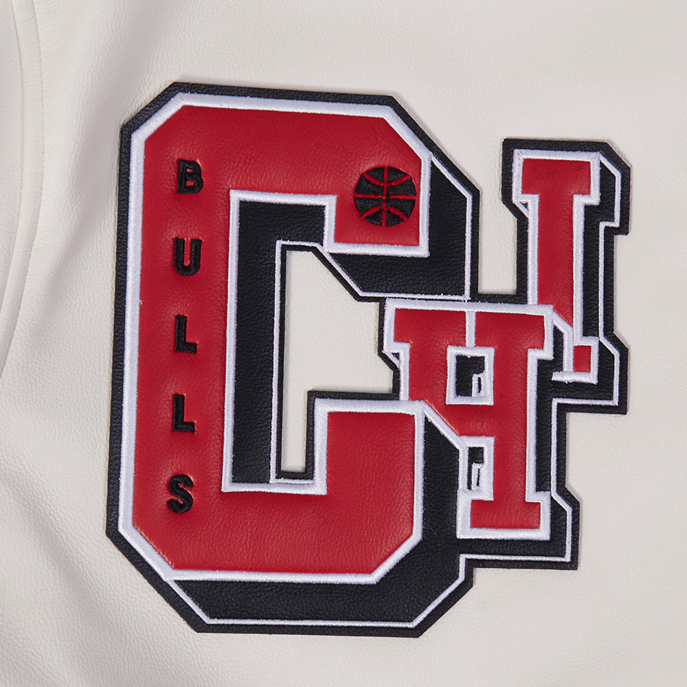 Men's Chicago Bulls NBA Leather Varsity Jacket