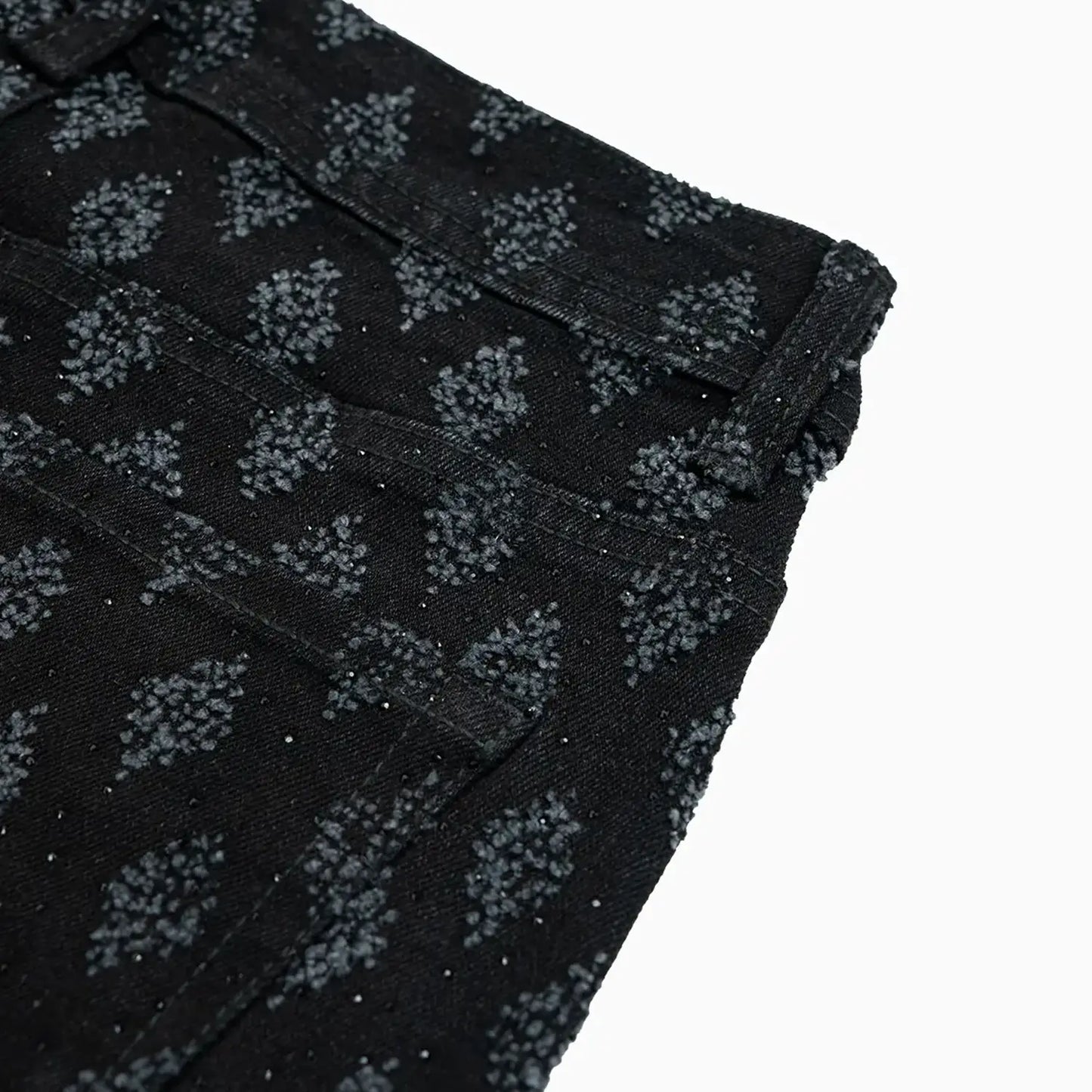 Women's Stacked King Rhinestone Denim Pant