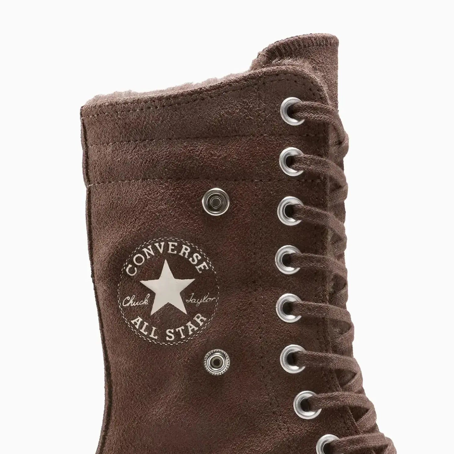Women's All Star Fold Over Lift X-Hi Faux Fur