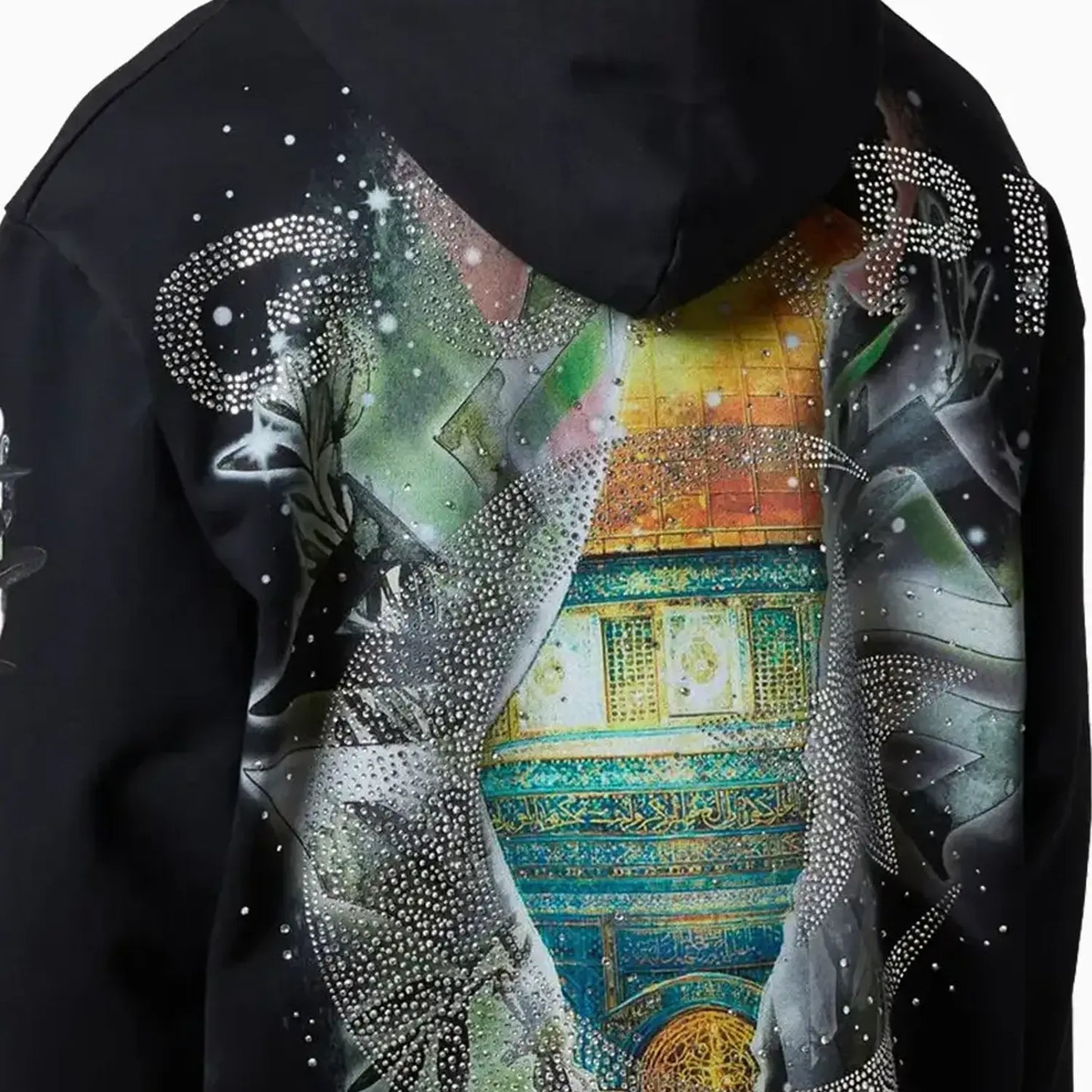 Men's Black Free Palestine Hoodie