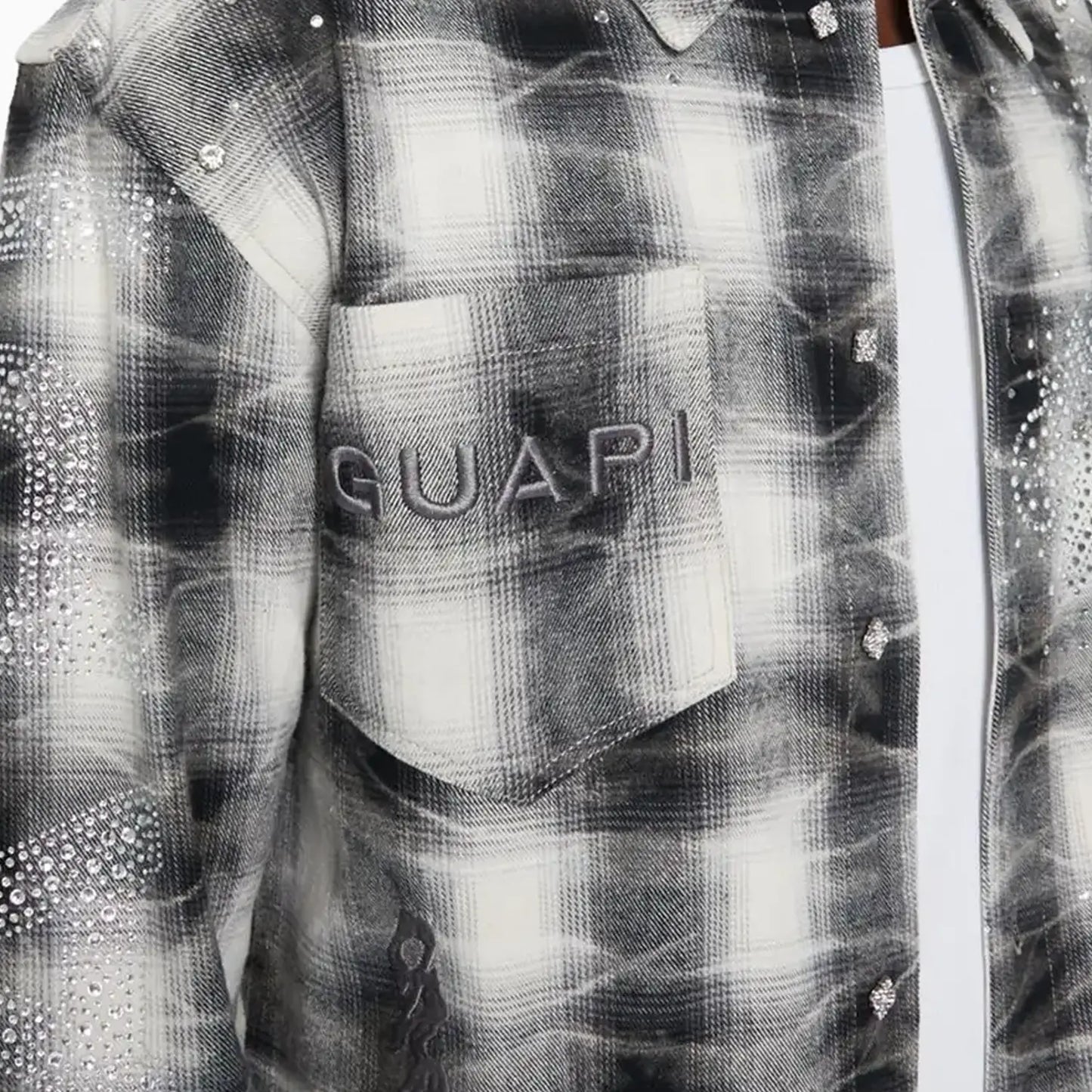 Men's Cloud Grey Cross Flannel Shirt