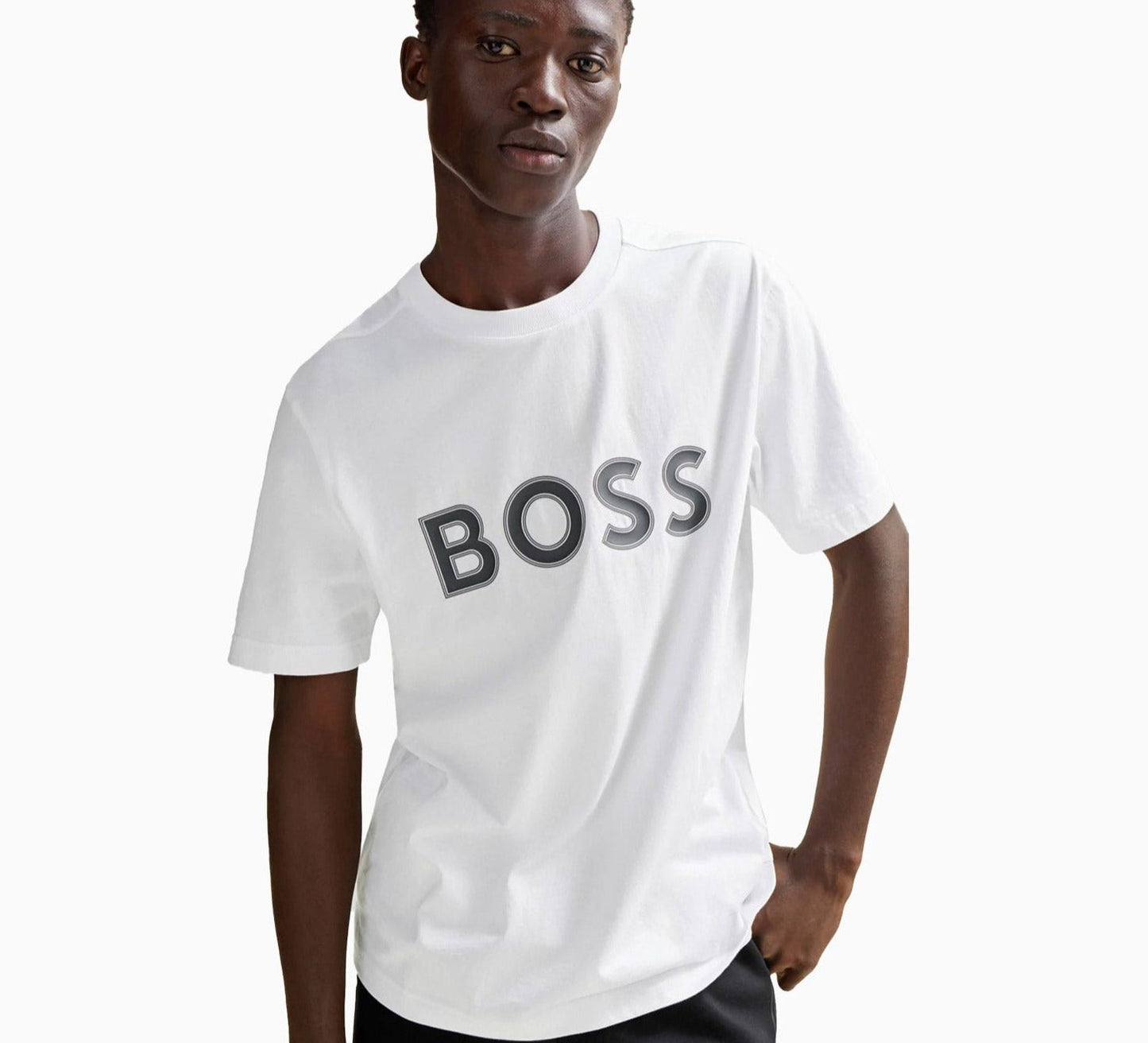 Men's Cotton Jersey Regular Fit T-Shirt With Logo Print