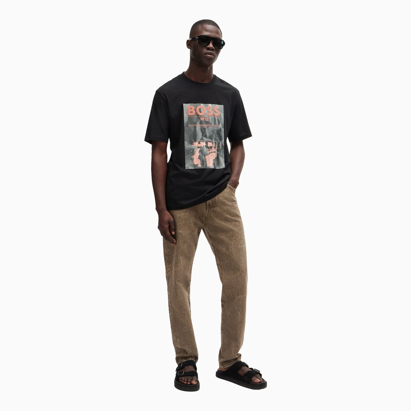 Men's Regular Fit T-Shirt in Cotton With Seasonal Artwork