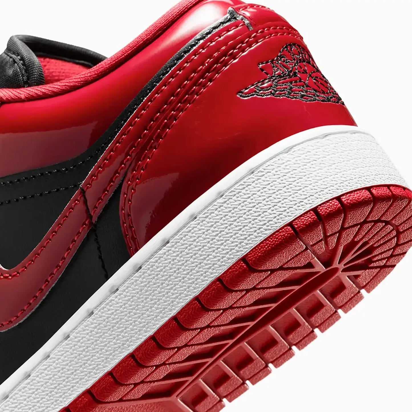 Kid's Air Jordan 1 Low SE "Patent Bred Toe" Grade School