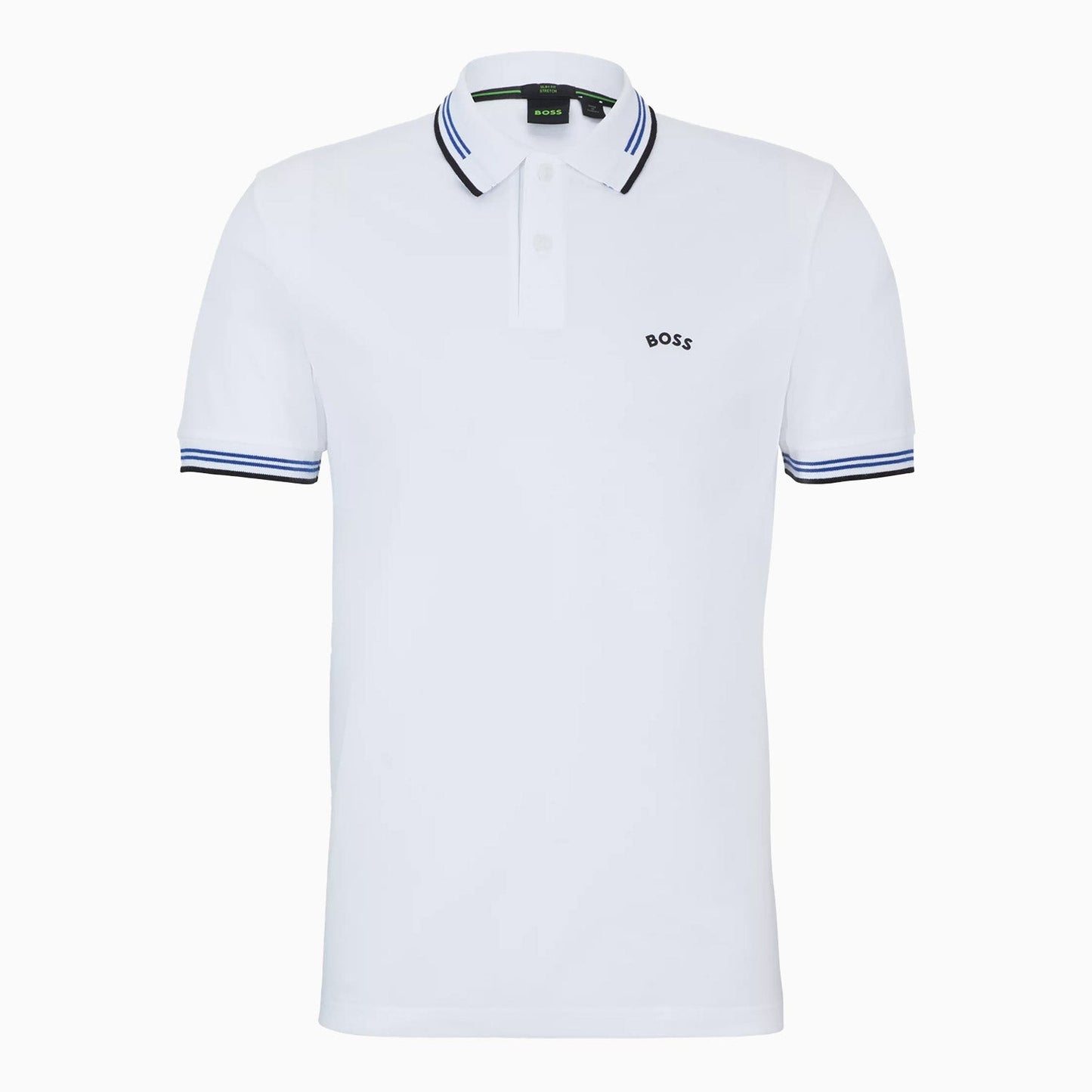 Men's Stretch Cotton Slim Fit Polo Shirt With Branded Undercollar