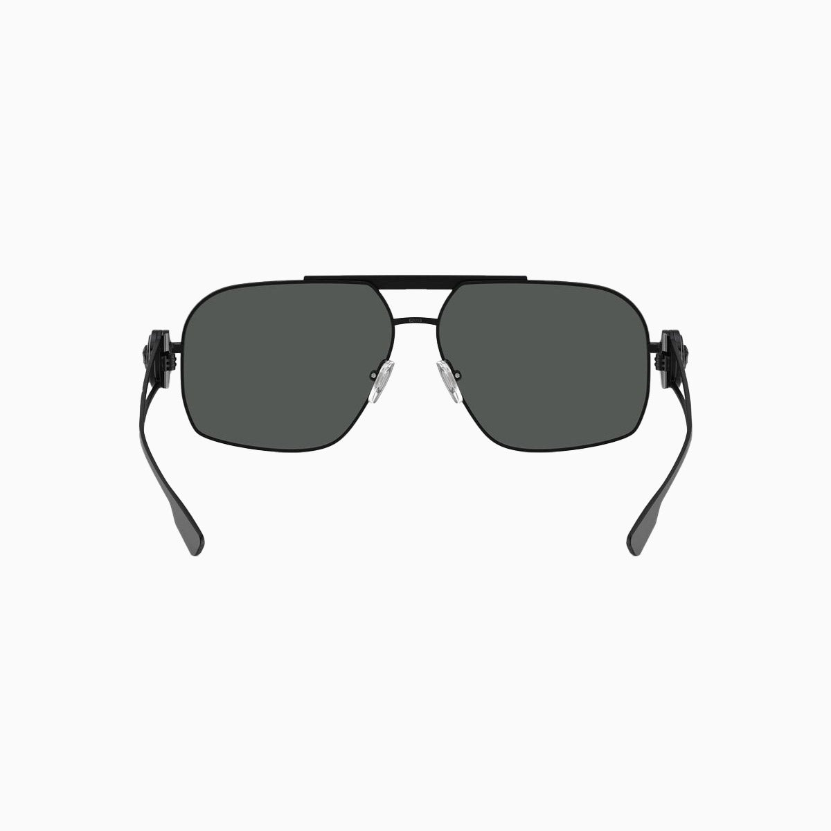 Men's Versace Matte Black Dark Grey Sunglasses