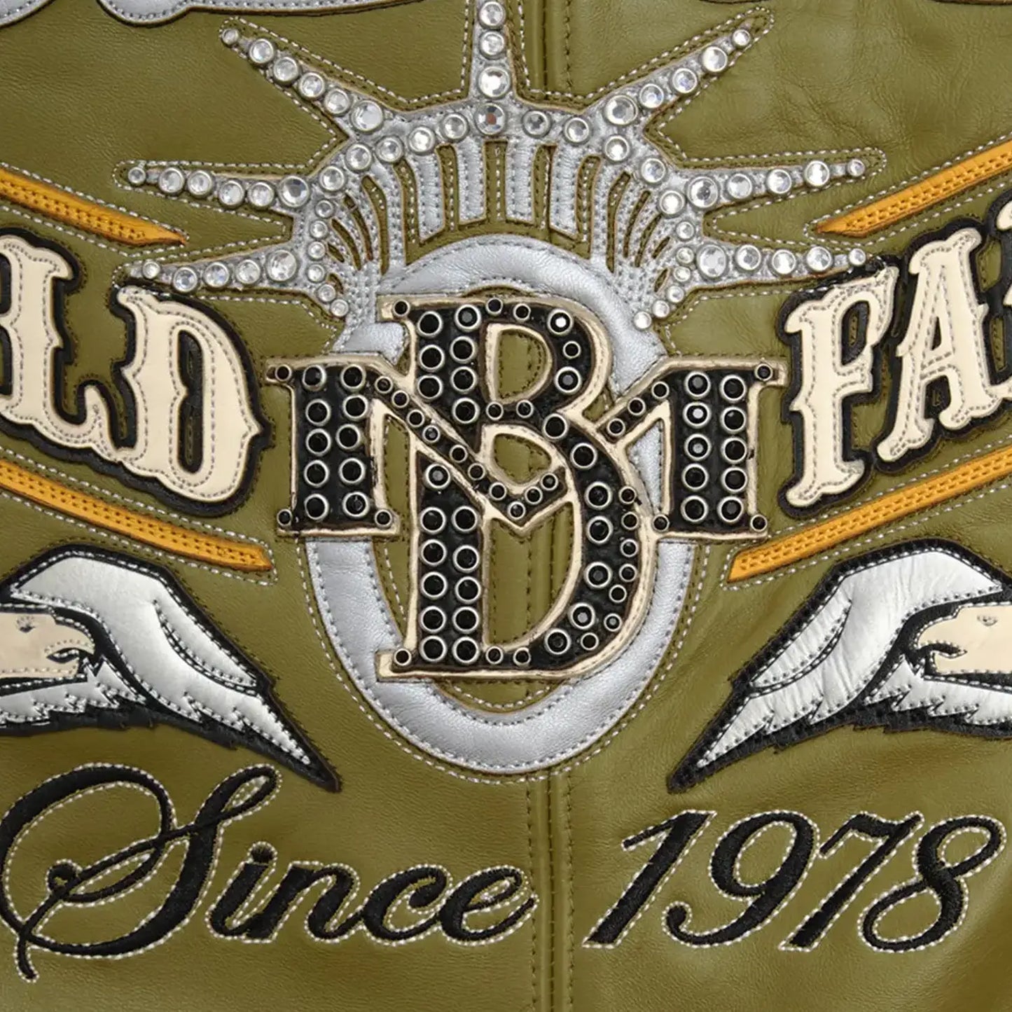 Men's Stars And Stripes Leather Jacket