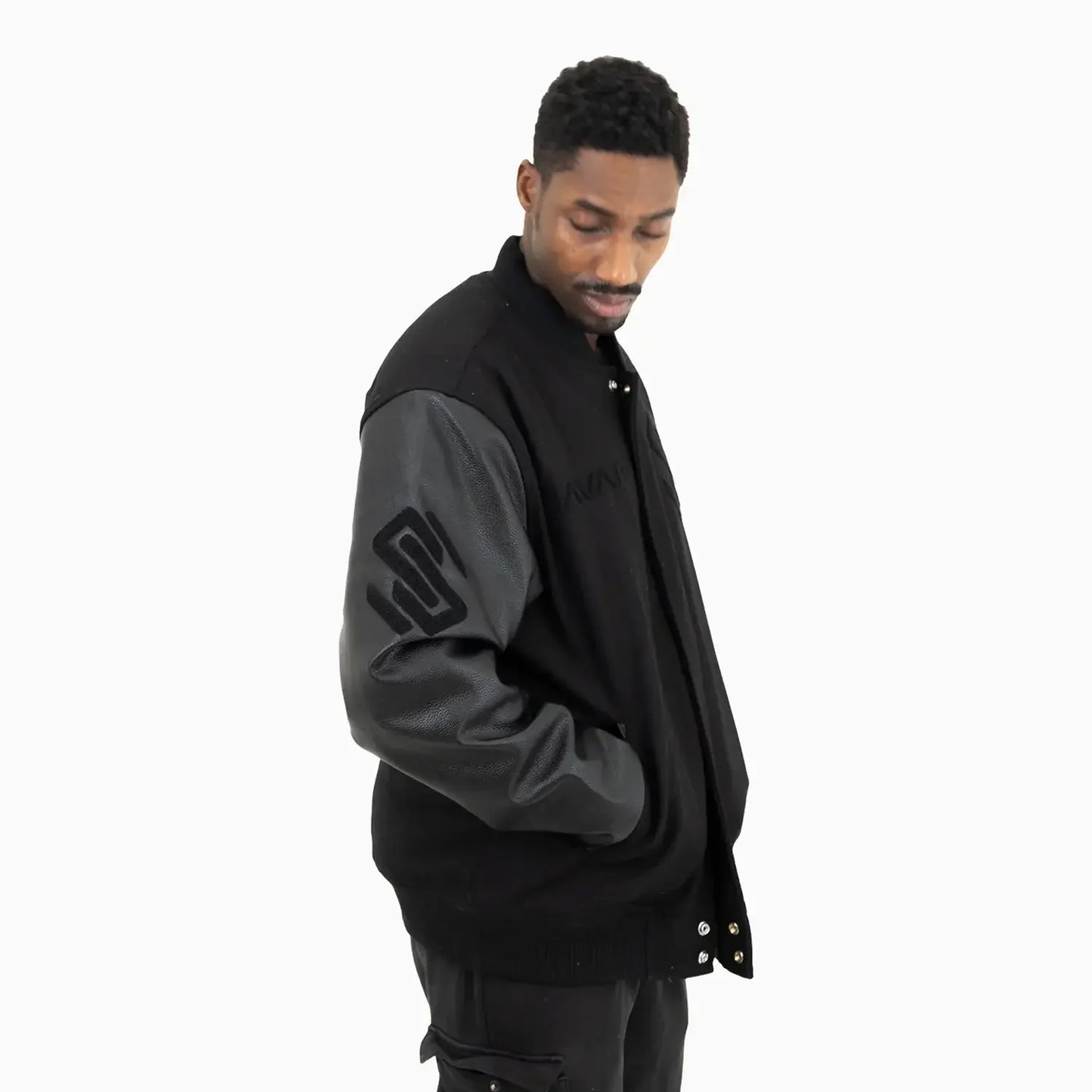 Men's Circle Wool Varsity Jacket