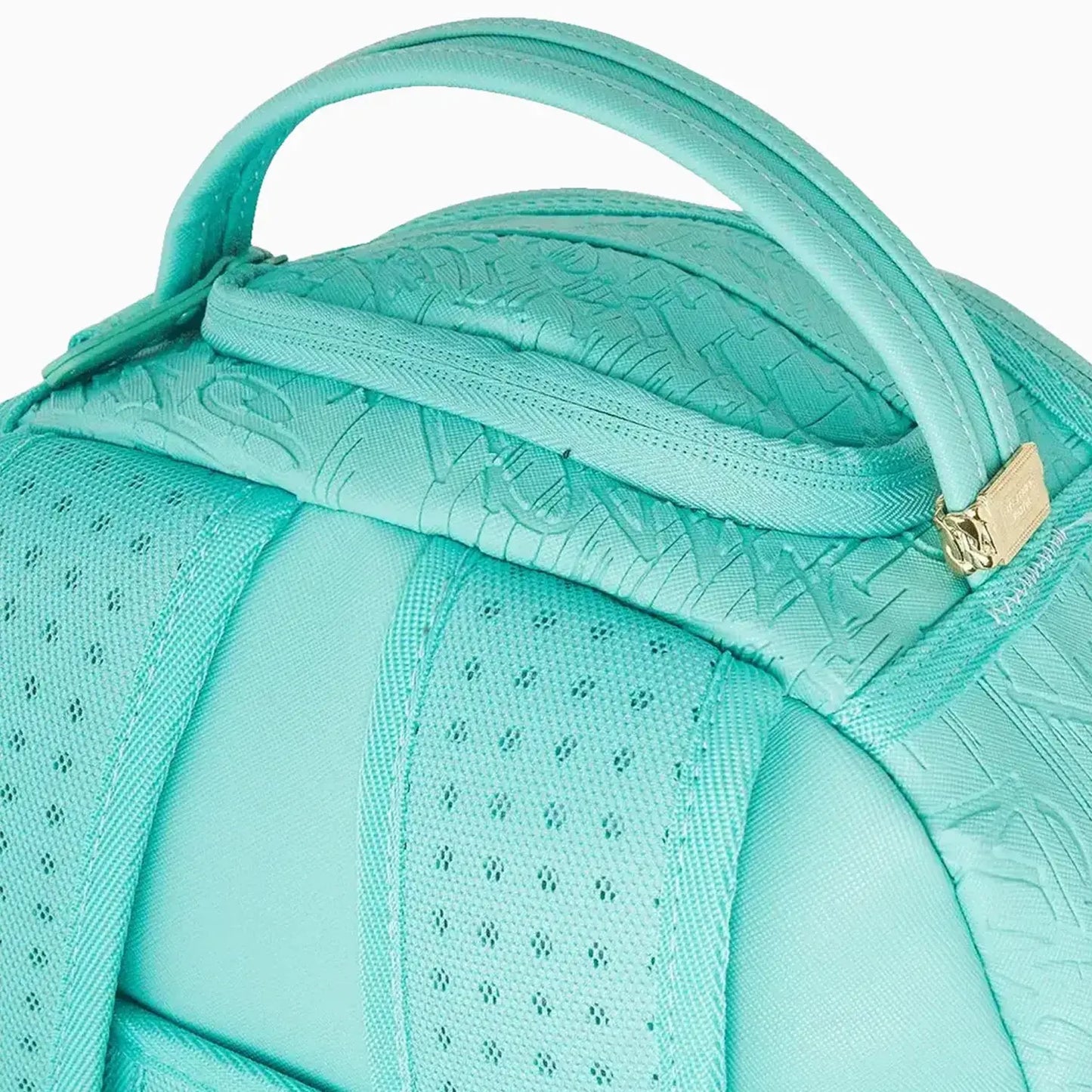 Aqua Embossed Graffiti Backpack