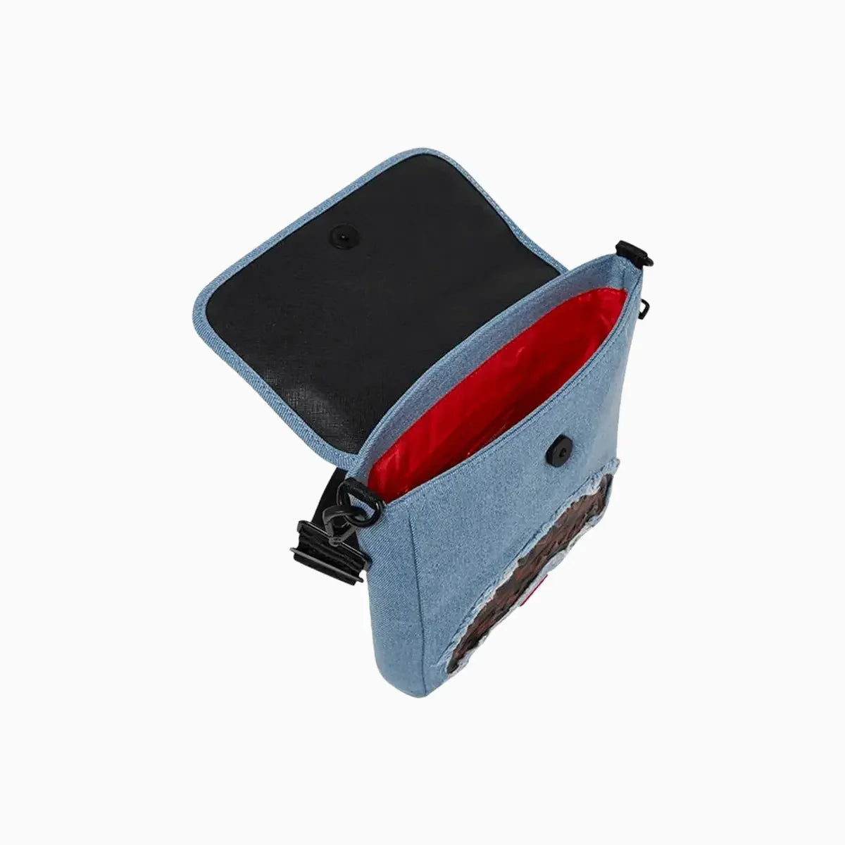 Denim Shark Messenger Sling