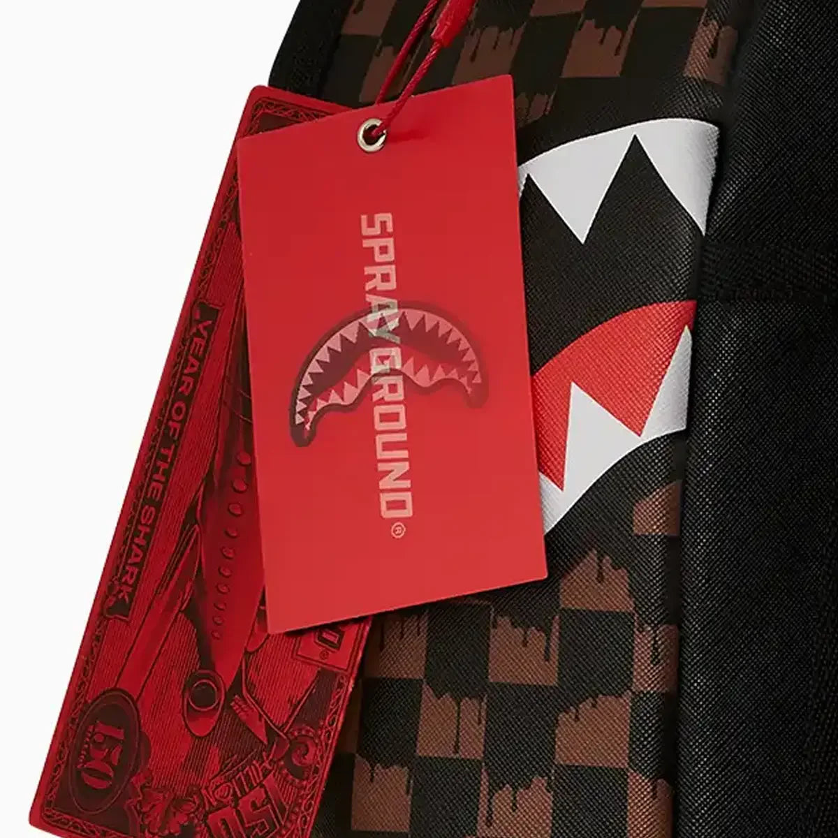 One Eye Brown Check Backpack