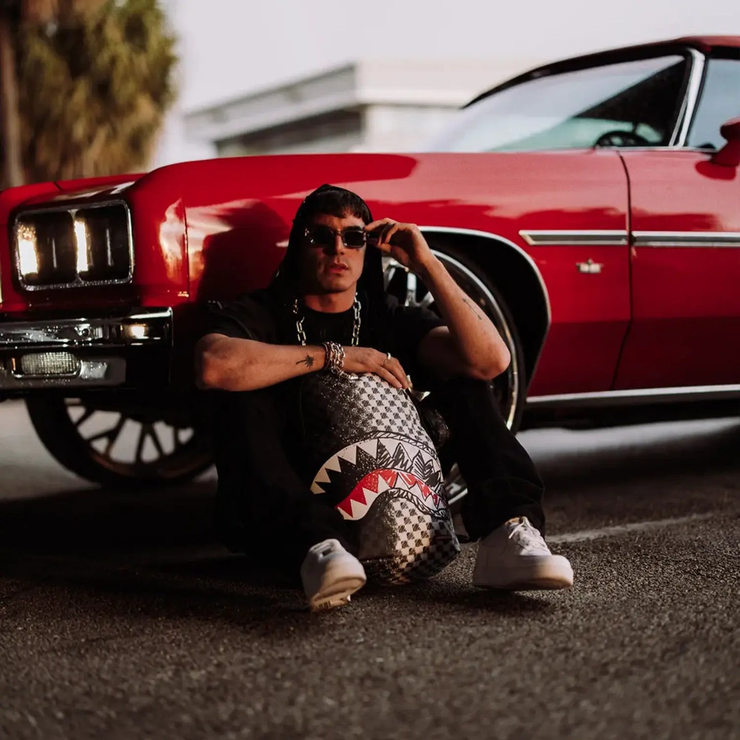 Scribble Dribble Check Backpack