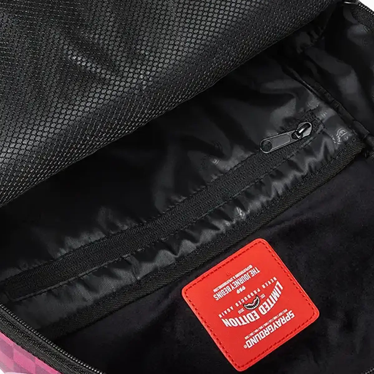 Split Sip Pink Check Dlxsv Backpack