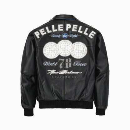 Men's World Tour Plush Leather Jacket