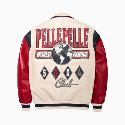 Men's World Famous Soda Club Plush Leather Jacket