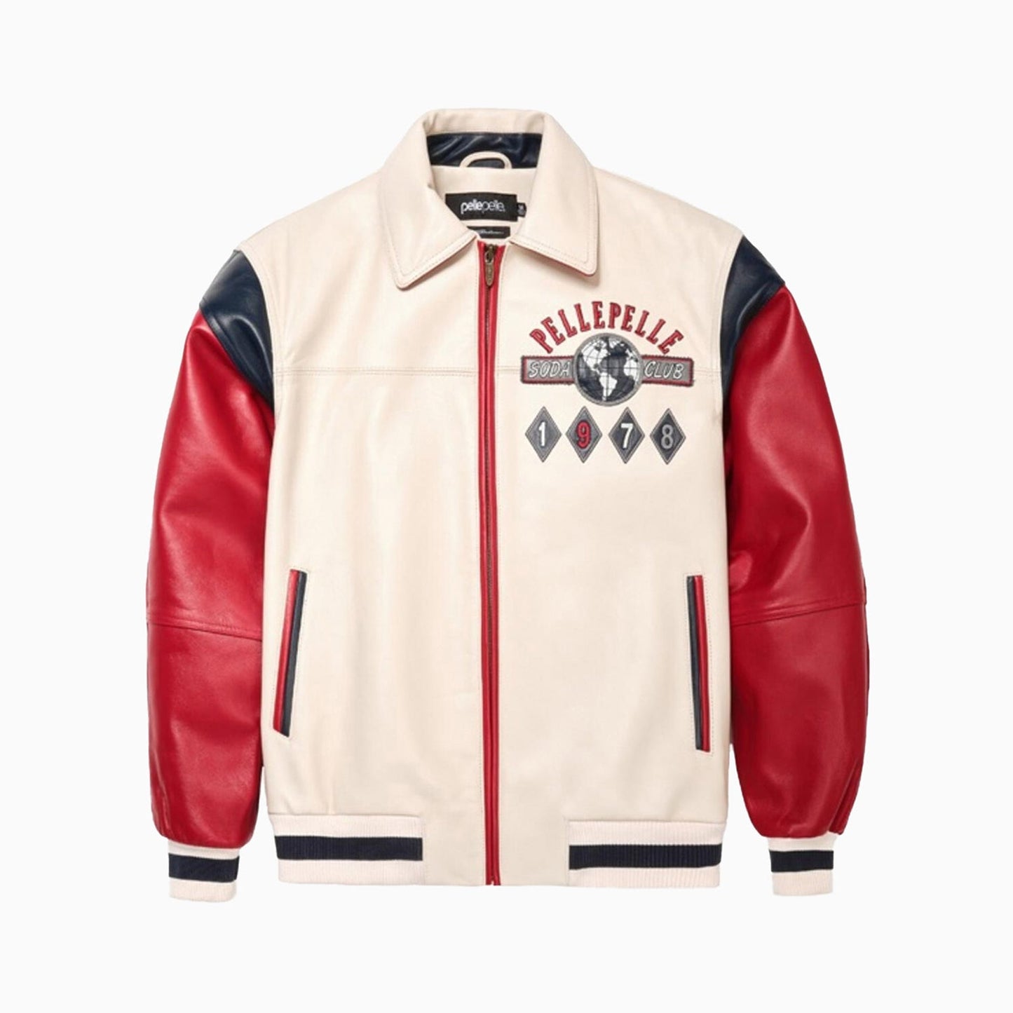 Men's World Famous Soda Club Plush Leather Jacket