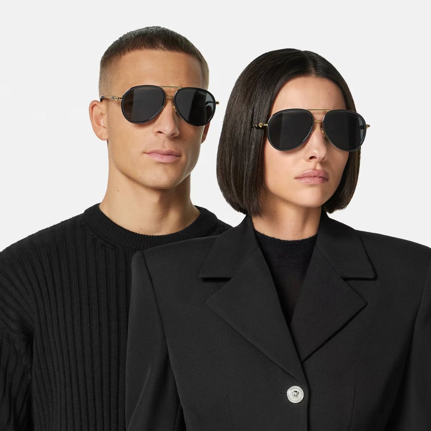 Versace Medusa Roller Pilot Sunglasses