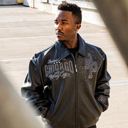 Pelle-Pelle X TB Men's Windy City Leather Jacket