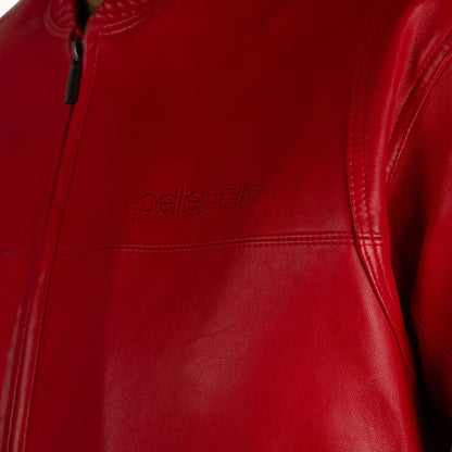 Men's Basic Blouson Leather Jacket