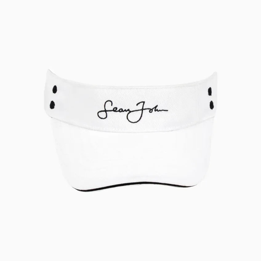 Signature Embroidered Design Adjustable Sports Visor
