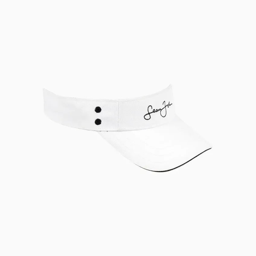 Signature Embroidered Design Adjustable Sports Visor