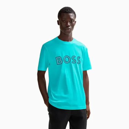 Men's Cotton Jersey Regular Fit T-Shirt With Logo Print