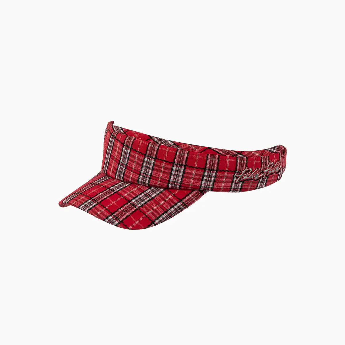 Classic Red Tartan Visor Cap