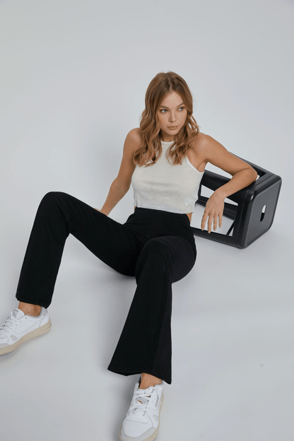 Women's Mid Rise Flare Denim Pant