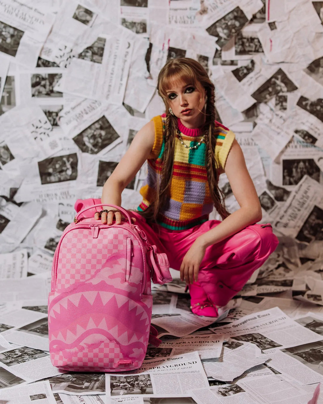 Pink 3Am Turnt Dlxsv Backpack