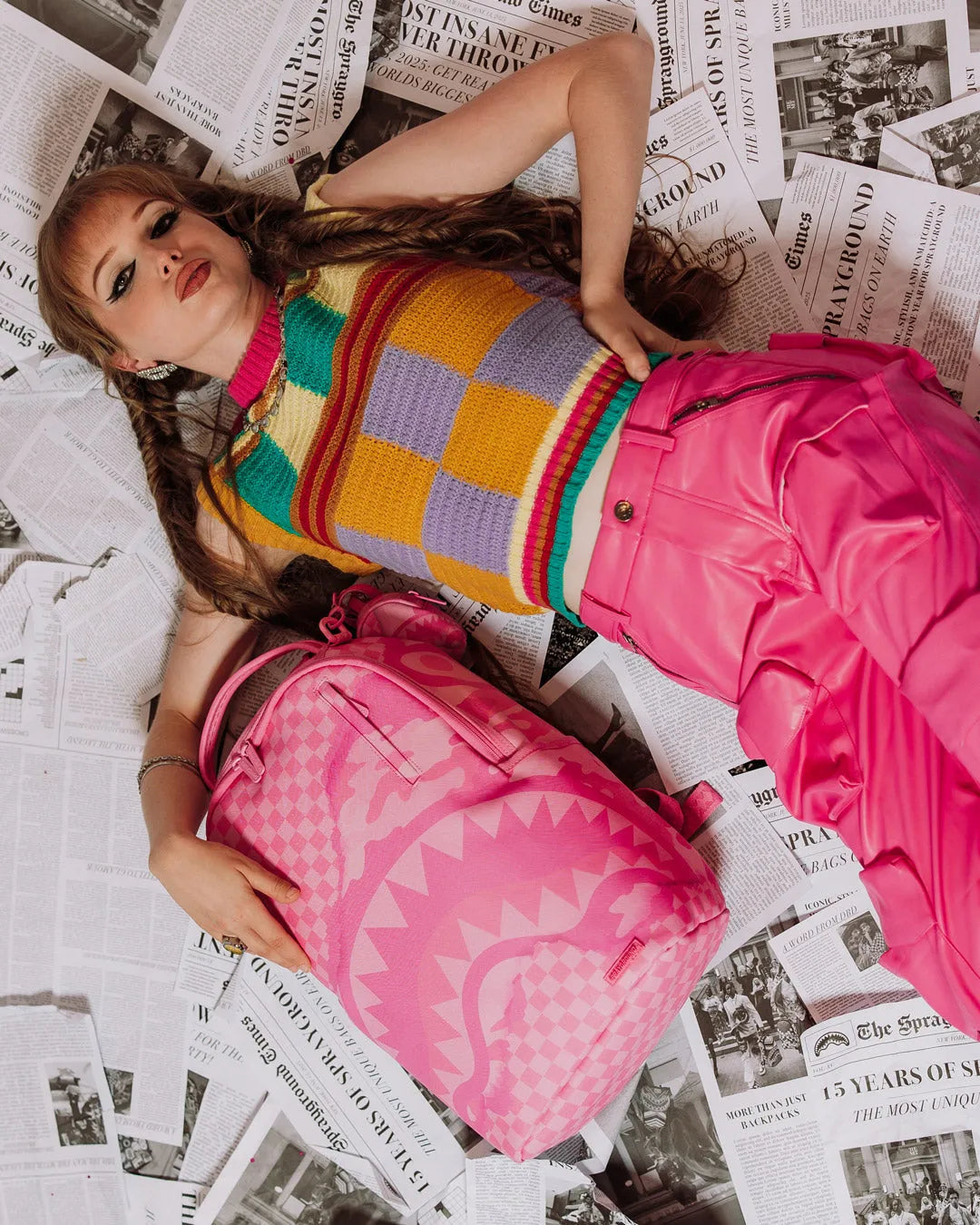 Pink 3Am Turnt Dlxsv Backpack