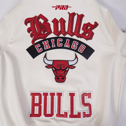 Men's Chicago Bulls NBA Leather Varsity Jacket