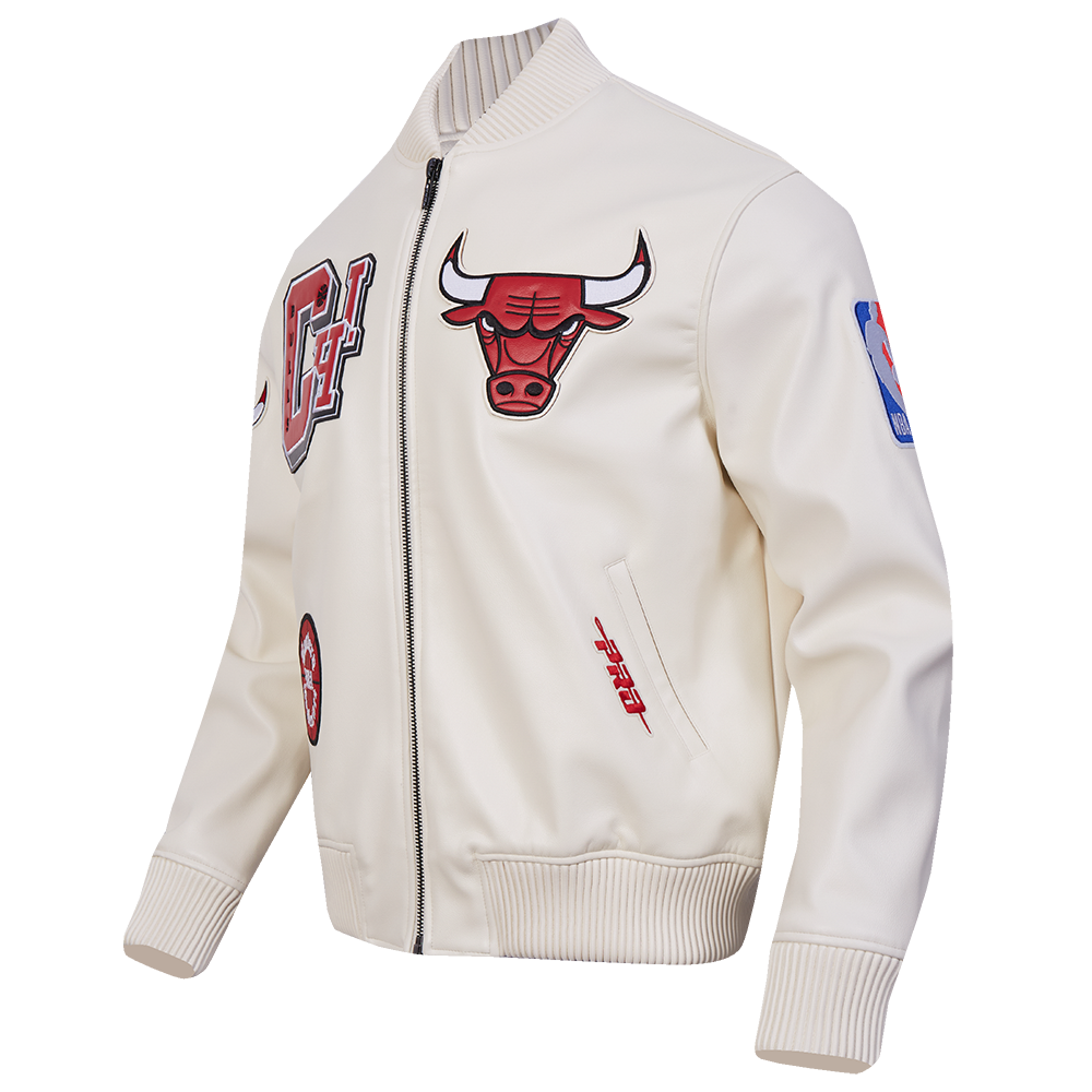 Men's Chicago Bulls NBA Leather Varsity Jacket
