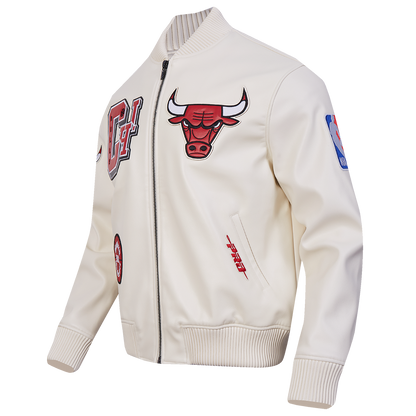 Men's Chicago Bulls NBA Leather Varsity Jacket