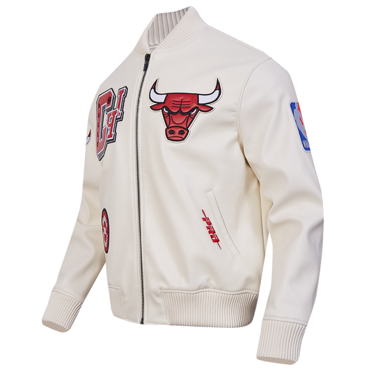 Men's Chicago Bulls NBA Leather Varsity Jacket