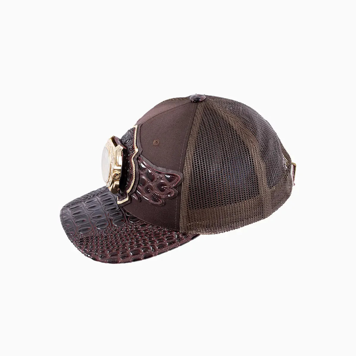 Breyer's Buck 50 Wool Trucker Hat With Leather Visor