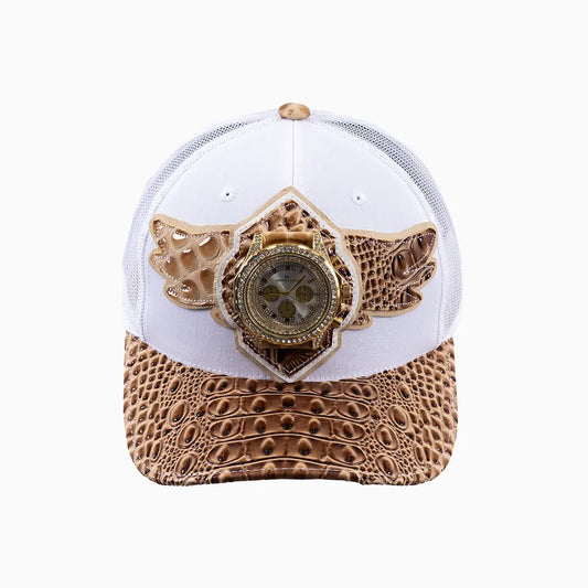 Breyer's Buck 50 Wool Trucker Hat With Leather Visor