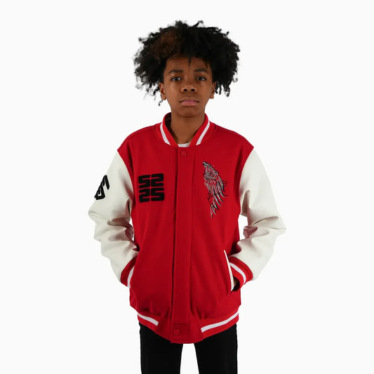 Kid's Wings Wool Varsity Jacket
