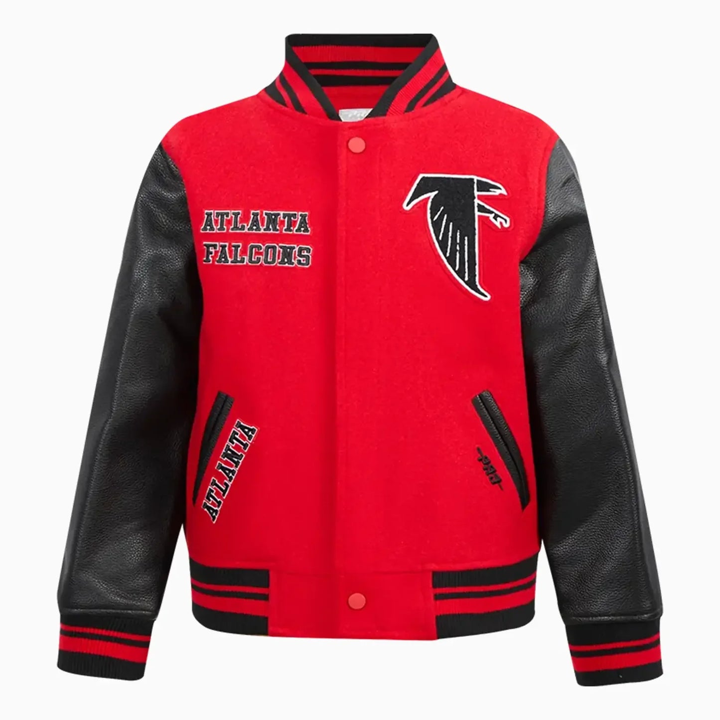 Kid's Atlanta Falcons NFL Retro Classic Rib Wool Varsity Jacket