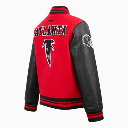 Kid's Atlanta Falcons NFL Retro Classic Rib Wool Varsity Jacket