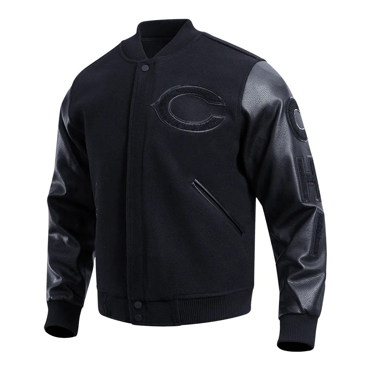 Men's Chicago Bears Triple Logo Varsity Jacket