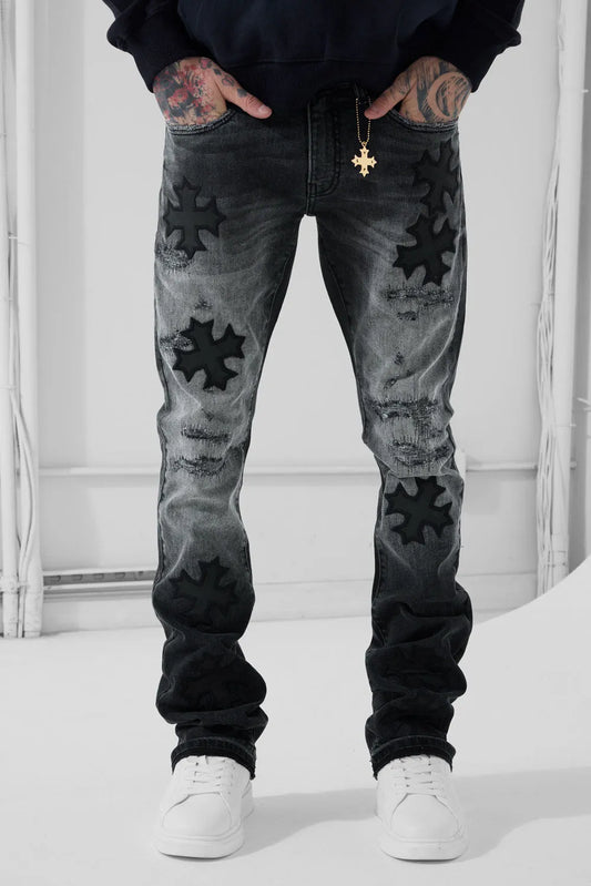 Men's Super Skinny Stacked Eden Denim Pant