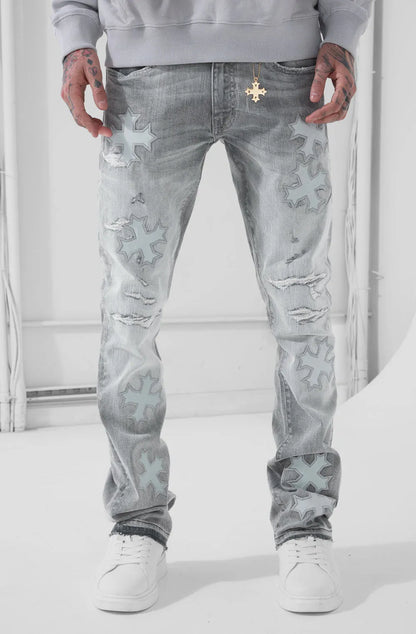 Men's Super Skinny Stacked Eden Denim Pant