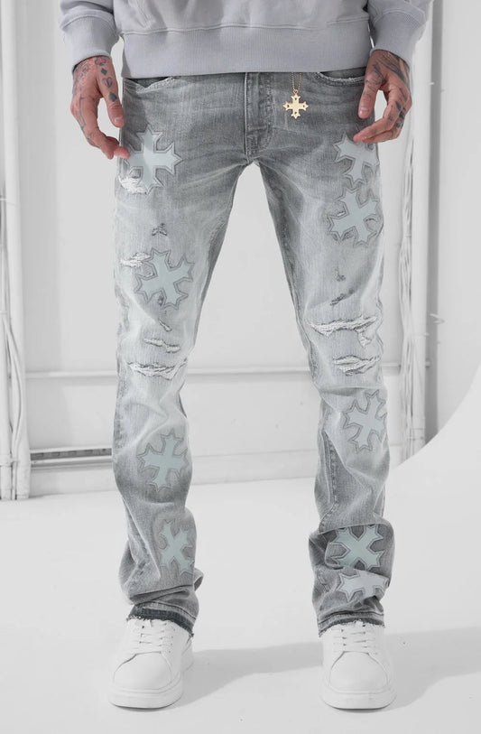 Men's Super Skinny Stacked Eden Denim Pant