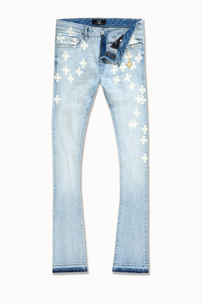 Men's Super Skinny Stacked Forbidden Fruit Denim Pant