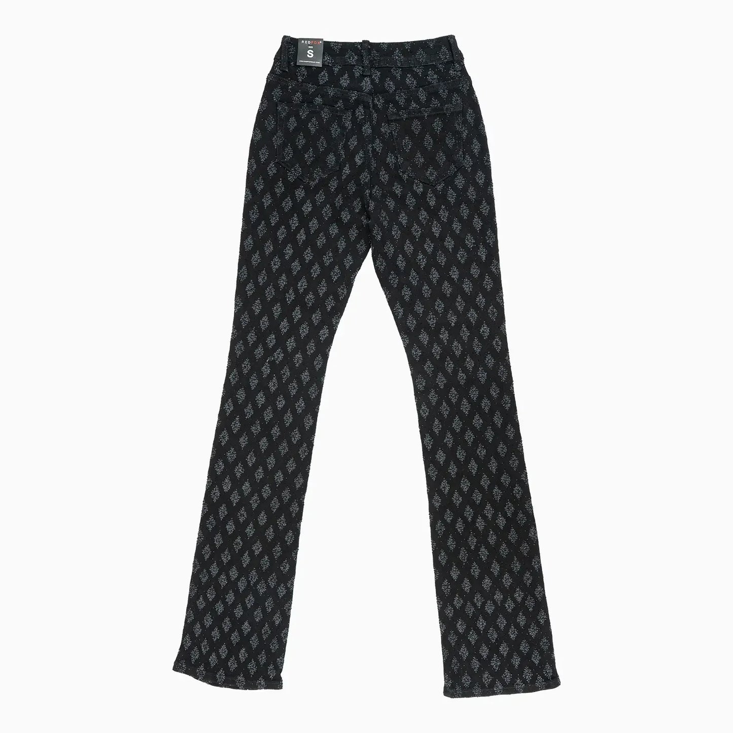 Women's Stacked King Rhinestone Denim Pant