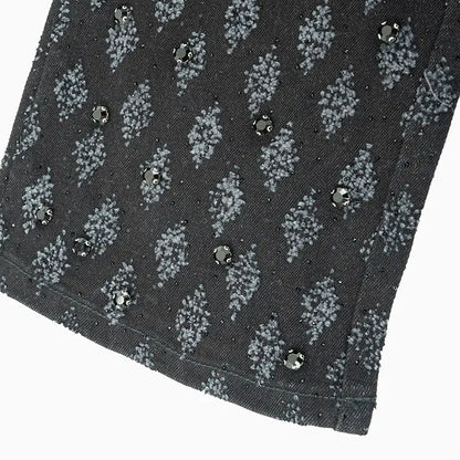 Women's Stacked King Rhinestone Denim Pant