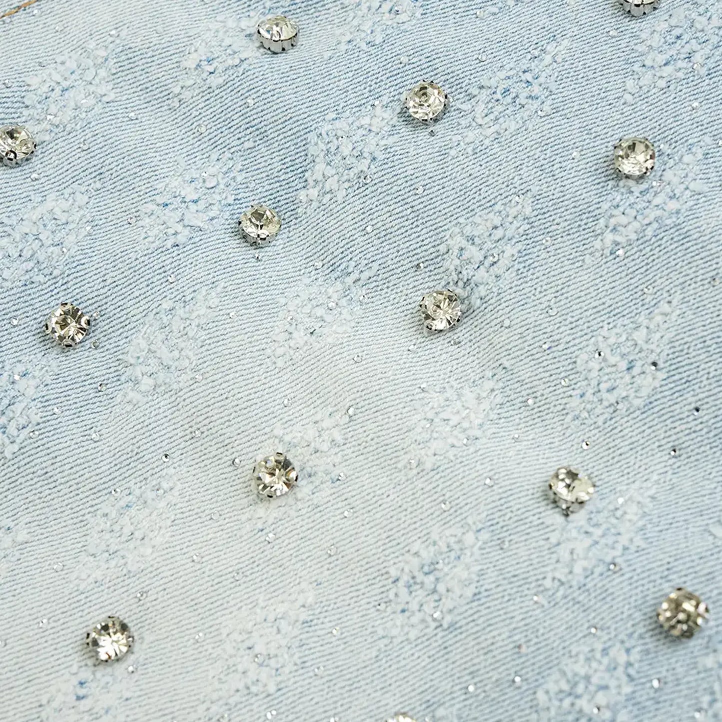 Women's Stacked King Rhinestone Denim Pant