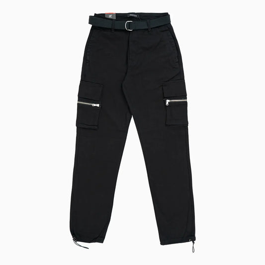 Women's Zipper Cargo Pocket Jogger Pant